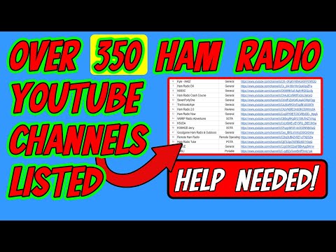 The Ultimate Ham Radio YouTube Channel List - I Need Help!!!