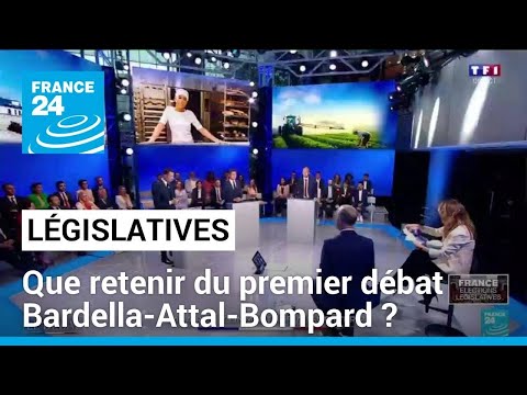 Législatives : que retenir du premier débat Bardella-Attal-Bompard ? • FRANCE 24