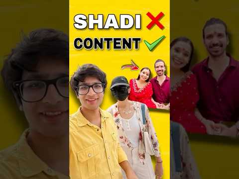 Shadi ❌ Content ✅ || @souravjvlogs #souravjoshivlogs #souravjoshi #shorts #shortvideo #reels