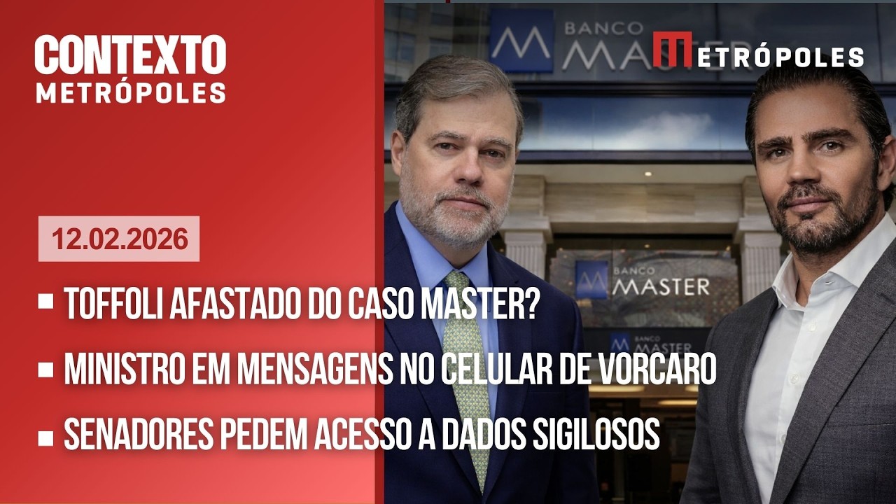 AO VIVO: Master: Toffoli manda PF enviar a ele perícia de celular de Vorcaro