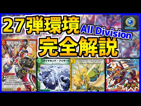 【デュエプレ】27弾All Divisionのランクマッチ環境考察！ tierリスト、特徴的なデッキと相性を解説！【デュエルマスターズプレイス/デュエマプレイス】