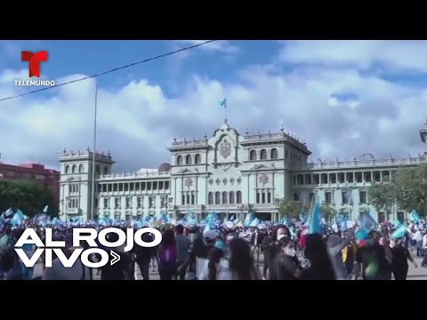 Protestas rechazan presupuesto del Gobierno de Guatemala | Al Rojo Vivo | Telemundo