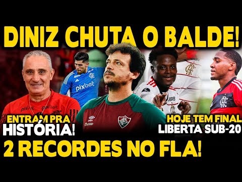 DINIZ CHUTA O BALDE E DETONA GERAL! 2 RECORDES NO FLAMENGO! ROSSI E TITE ENTRAM PARA A HISTÓRIA!