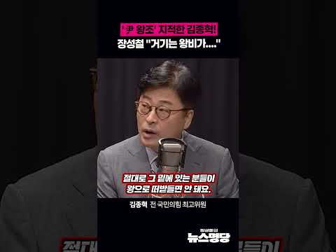 유시민 얘기하다가 '尹 왕조' 지적한 김종혁! 장성철 "거기는 왕비가...."  #뉴스명당
