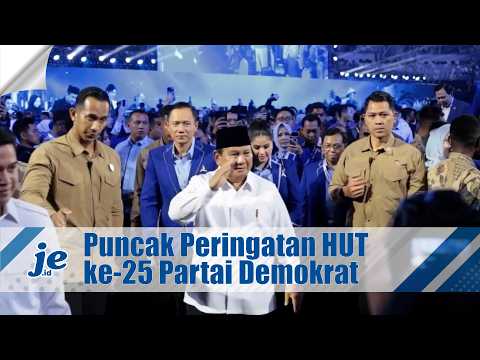 Puncak Peringatan HUT ke-25 Partai Demokrat Dihadiri Langsung oleh Presiden Prabowo Subianto