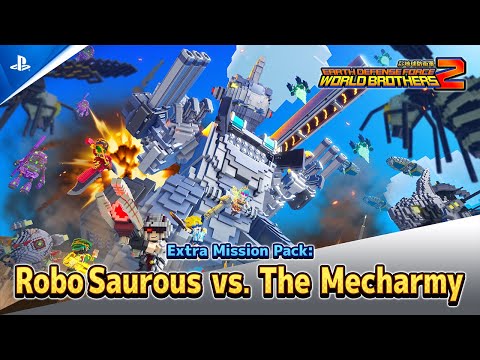 Earth Defense Force: World Brothers 2 - DLC Trailer: Robo Saurous vs The Mecharmy | PS5 & PS4 Games