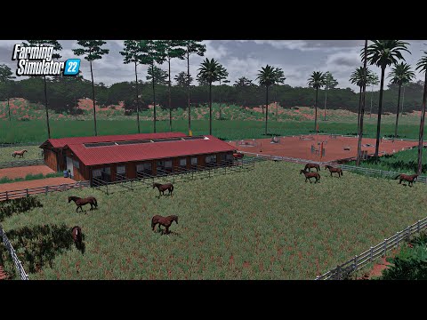 Fazenda simulada #83 | Construí o haras da fazenda | Farming simulator 22