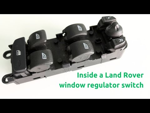 Dismantling a Land Rover window regulator switch LR013883 (from Discovery 3/4 & Freelander 2)