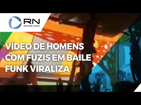 Vídeo de homens com fuzis em baile funk viraliza nas redes sociais