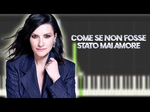 Laura Pausini - Come se non fosse stato mai amore | Piano Tutorial / Partitura / MIDI