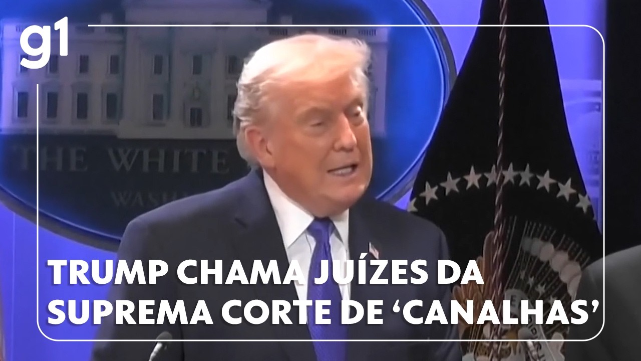 Trump chama juízes da Suprema Corte dos EUA de ‘canalhas’ após derrubada do tarifaço