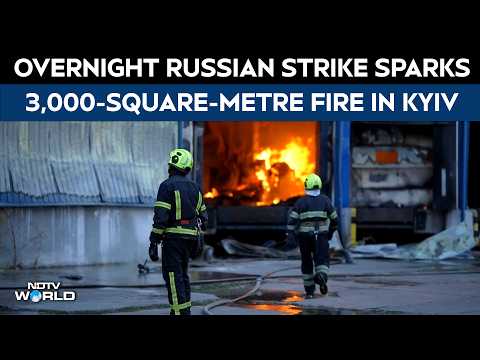 Ukraine War | Russian Overnight Airstrike Sparks 3,000-Square-Metre Fire At Building In Kyiv