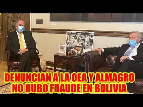 DENUNCIAN A LA OEA Y ALMAGRO ANTE LA ONU POR QUE NO HUBO FRAUDE EN BOLIVIA...