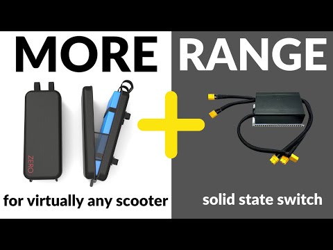 MORE RANGE: Parallel ANY 2 Batteries for E-Scooter or E-Bike