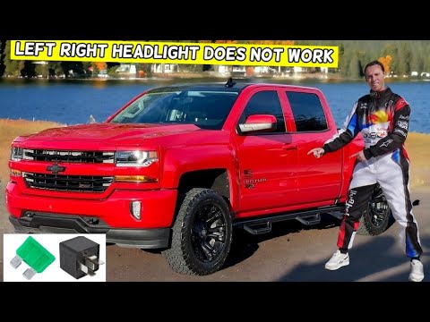 CHEVROLET SILVERADO LEFT RIGHT HEADLIGHT DOES NOT WORK 2014 2015 2016 2017 2018 2019