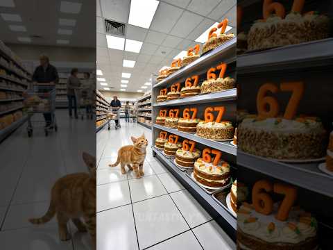 Kitten wants a 67 Cake! #cats #cutecat #funny #catlovers