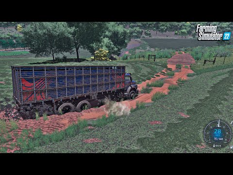 Fazenda simulada #47 | Puxando gado para o novo pasto | Farming simulator 22