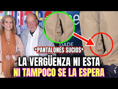 Juan Carlos APARECE de MALAS PINTAS con el PANTALÓN MOJADO la PERNERA llena de GOTAS