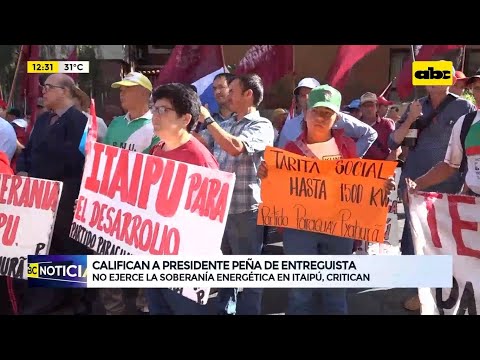Tratado de Itaipú: organizaciones califican de entreguista a Santiago Peña