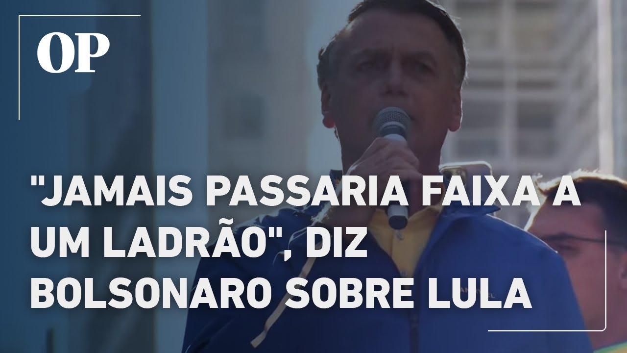 Bolsonaro justifica não passar faixa de presidente para Lula: “Jamais passaria faixa a um ladrão”