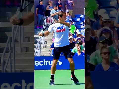 Roger Federer Forehand in Super <strong>Slow</strong> Motion 🎾 #Shorts