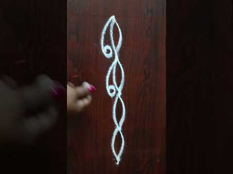 Easy Beautiful Border Rangoli | Easy & Quick Kolam | Daily Use Design 🌼 30 October 2025