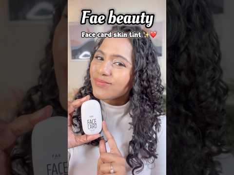Tried the New Fae beauty skin tint ✨❤️#shorts #youtubeshorts #ytshorts#makeup