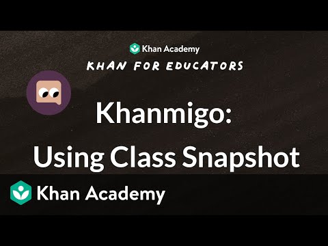 Khanmigo: Using Class Snapshot