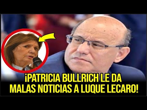 ¡PATRICIA BULLRICH DICE QUE SE INICIARÁ EL PROCESO DE EXTRADICIÓN DE HERNÁN LUQUE!