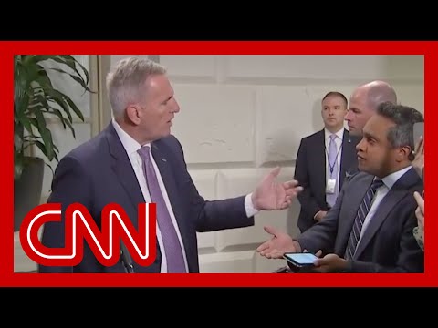 CNN reporter confronts McCarthy after he backtracks on Biden impeachment inquiry