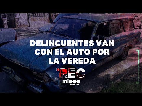 DELINCUENTES VAN CON EL AUTO POR LA VEREDA - ROBA CON EMBARAZADA - #REC