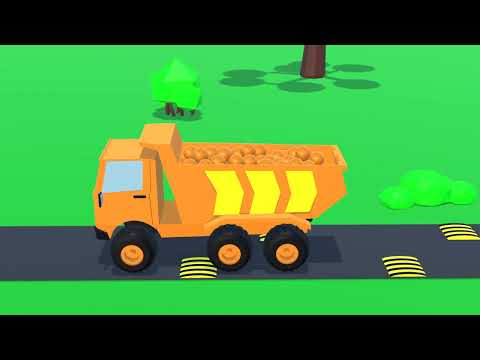 Colored wheels on the road | Baby Nursery Rhymes & Kids Songs