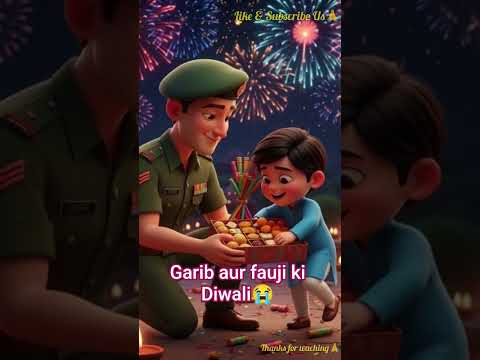 फौजी बेटा और गरीब बच्चे की दीवाली | Emotional Short Film 2025#HeartTouching #DiwaliStory#ai