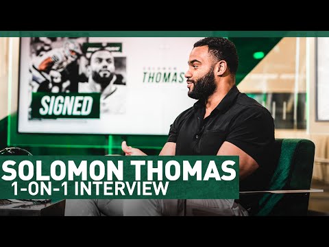 "They Have A Championship Culture Here" | 1-On-1 with Solomon Thomas | The New York Jets | NFL video clip 