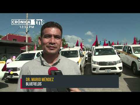 Entregan camionetas a SILAIS de Nicaragua para la lucha contra el COVID-19