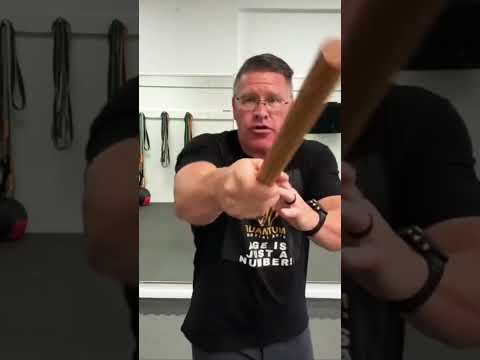 Self defense strikes with the Tanbo short stick #shorts