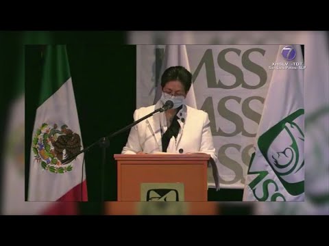 María Guadalupe del Rosario, rindió su primer informe de actividades como delegada del IMSS en SLP.