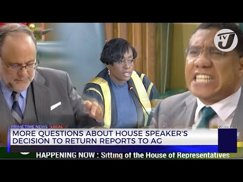 More Questions about House Speakers Decision to Return Reports to AG | TVJ News