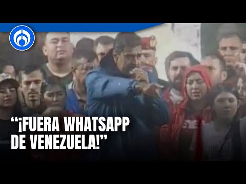 Nicolás Maduro anuncia que se irá Whatsapp de Venezuela