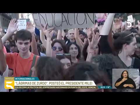 Javier Milei se expresó tras multitudinarias marchas por presupuesto  para la educación pública