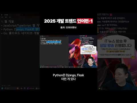 2025년 트렌드 개발 언어 #개발
