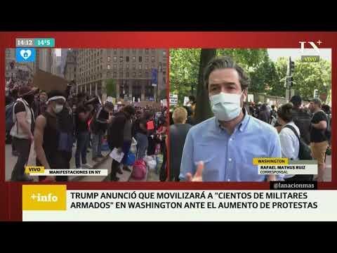 Fuertes protestas en Estados Unidos: Donald Trump amenaza con un masivo despliegue militar