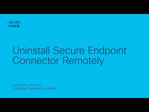 Uninstall Secure Endpoint Connector Remotely