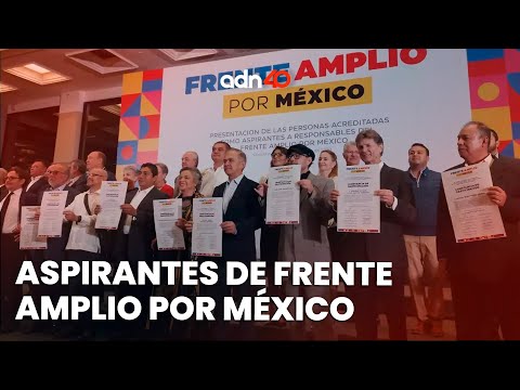 ¡Última Hora! Estos son los aspirantes que cumplen con los requisitos del Frente Amplio Por México