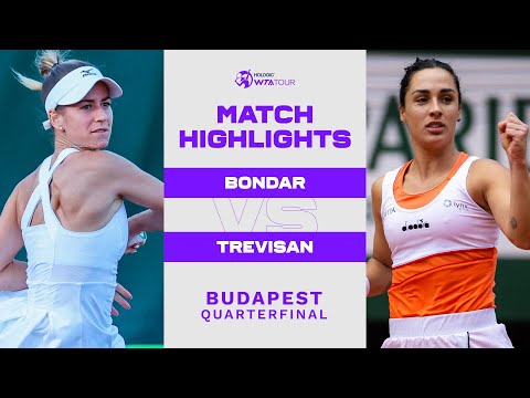 Anna Bondar vs. Martina Trevisan | 2022 Budapest Quarterfinal | WTA Match Highlights