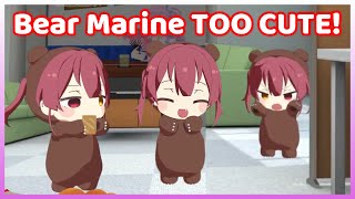 BEAR MARINE IN 3D IS TOO ADORABLE! (Hololive)
