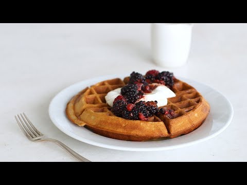 Whole-Wheat Waffles with Yogurt and Berries- Healthy Appetite with Shira Bocar