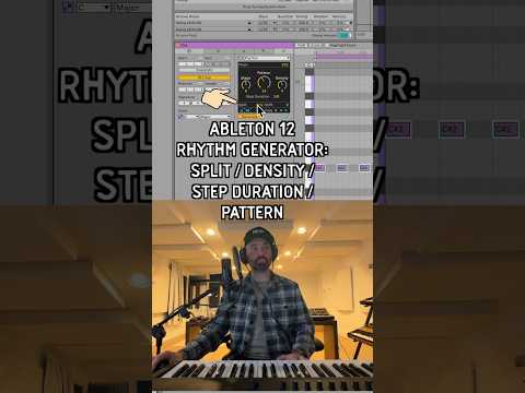 Ableton Live 12: Rhythm Generator - Split / Density / Step Duration / Pattern 💣 #shorts