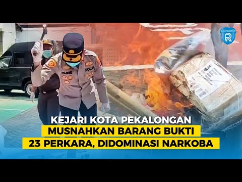 Kejari Kota Pekalongan Musnahkan Barang Bukti 23 Perkara, Didominasi Narkoba