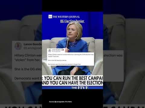 Hillary Clinton toured the country for months claiming the 2016 election had been "stolen" from her.